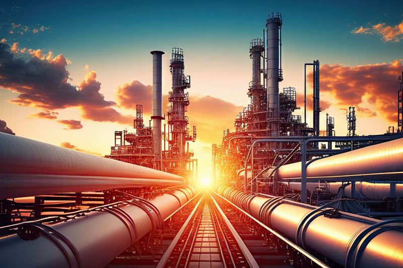 Crude oil refining and pipeline infrastructure
